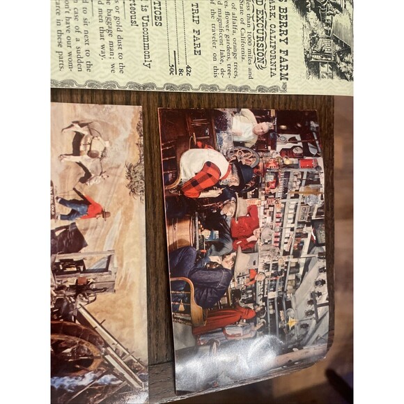 Vintage Knotts Berry Farm Park Brochures Map Menu Postcards 1950's 6 Pieces - Picture 2 of 14